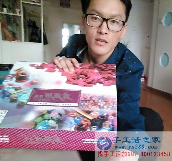 2016山東淄博正規(guī)兼職手工活在家兼職人員，在家可做的手工活串珠繡(圖1)