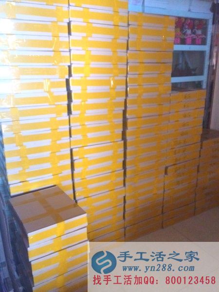 手工活之家外發(fā)加工2016年6月30日包貨 準(zhǔn)備快遞到全國各地的手工活材料蓄勢待發(fā)