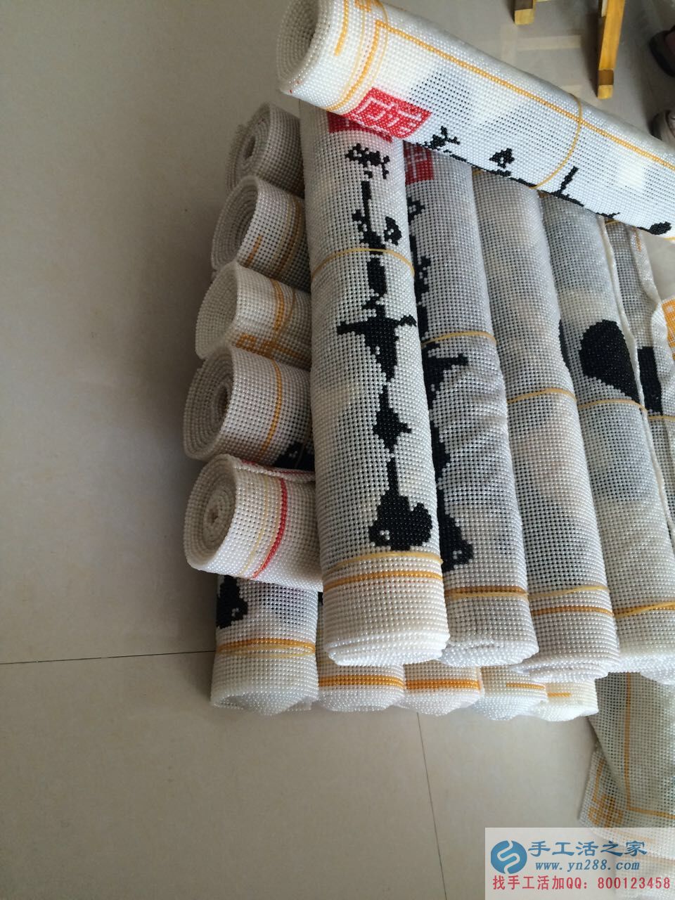 安徽淮海蔡先生節(jié)假期間來(lái)手工活之家考察串珠繡項(xiàng)目，在家做手工活賺錢