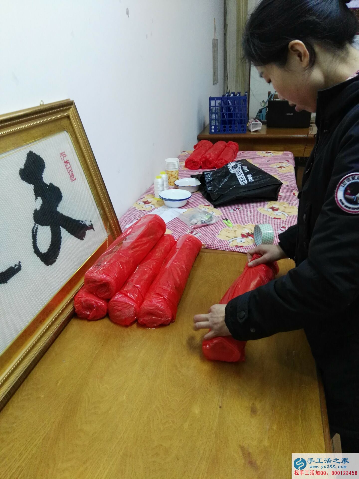 手工活之家如何成就一個女人的夢想讓江蘇嚴女士在家賺到2244元？