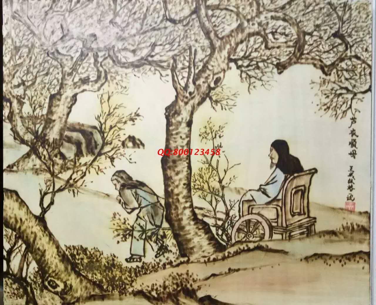 【民間手工藝品推介】邱縣傳統(tǒng)純手工烙畫，《二十四孝系列》預(yù)約定制，尺寸46*39cm