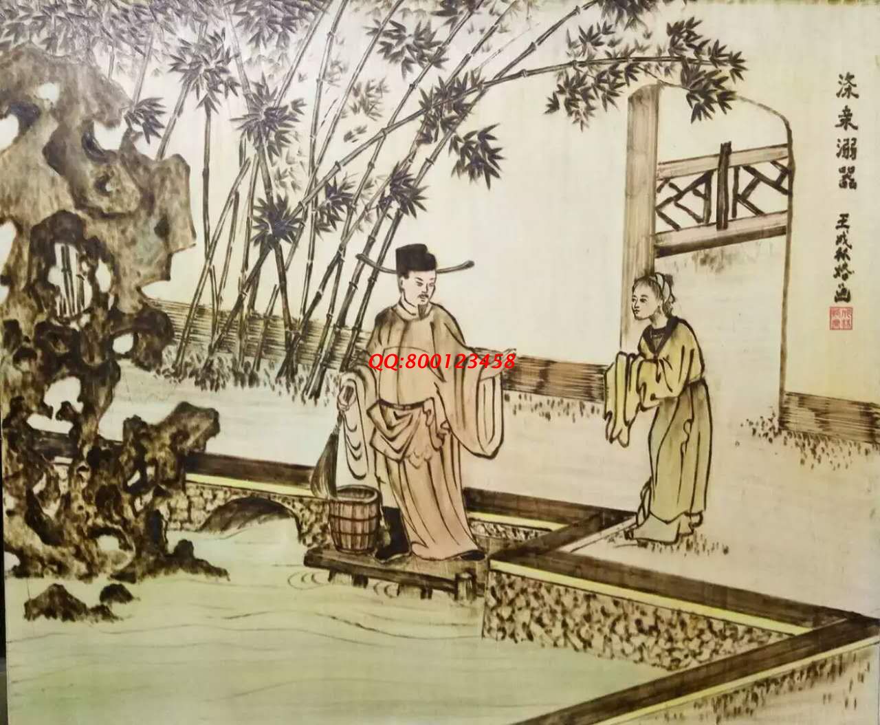 【民間手工藝品推介】邱縣傳統(tǒng)純手工烙畫，《二十四孝系列》預(yù)約定制，尺寸46*39cm