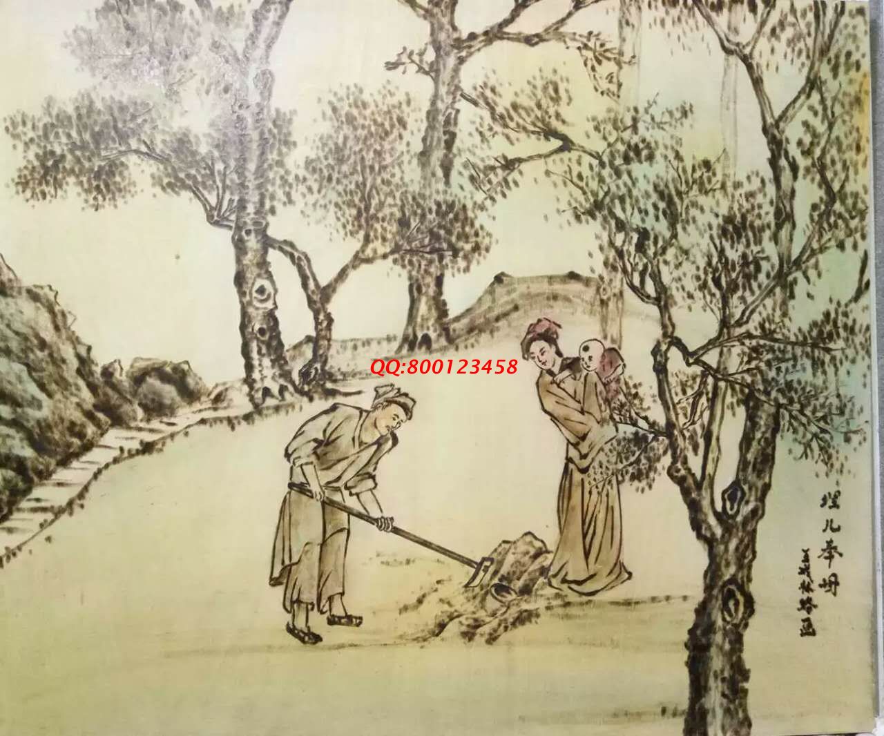 【民間手工藝品推介】邱縣傳統(tǒng)純手工烙畫，《二十四孝系列》預(yù)約定制，尺寸46*39cm