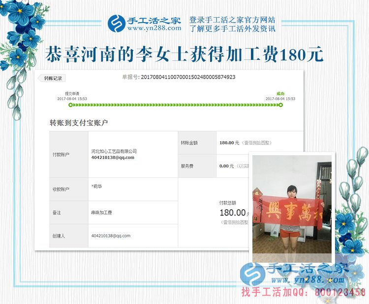 珠繡畫手工活優(yōu)缺點分析，河南李女士用切身體驗來講解(圖1)