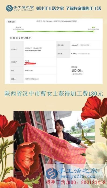 每一點(diǎn)都是真的,陜西漢中曹女士開始用閑散時間做手工活賺錢(圖1)