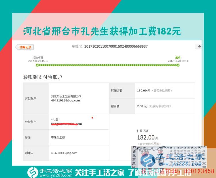 沒生意的時(shí)候咋辦？河北邢臺(tái)汽修老板孔先生兼職做串珠珠繡畫賺錢(圖1)