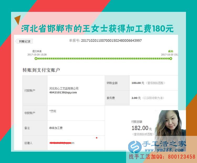業(yè)務(wù)經(jīng)理的意外收獲，河北邯鄲美女王女士招商不成卻做起了手工活兼職賺錢(圖1)