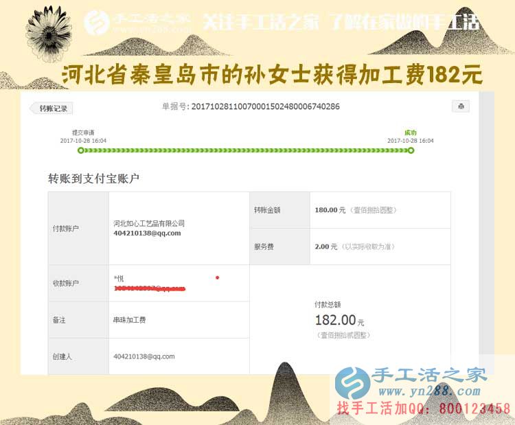 干凈，掙錢，不拖欠，不克扣，好！河北秦皇島農(nóng)民孫女士做手工活賺錢后這樣說(圖1)