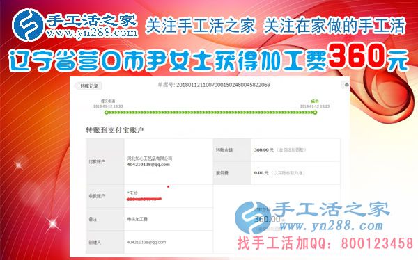 開著小店還閑不住，遼寧營(yíng)口尹女士又兼職做珠繡手工掙錢，這次又掙錢了(圖1)