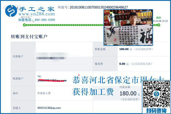 煙酒門市里的好兼職，河北保定周女士生意之余做手工活加盟項目掙錢