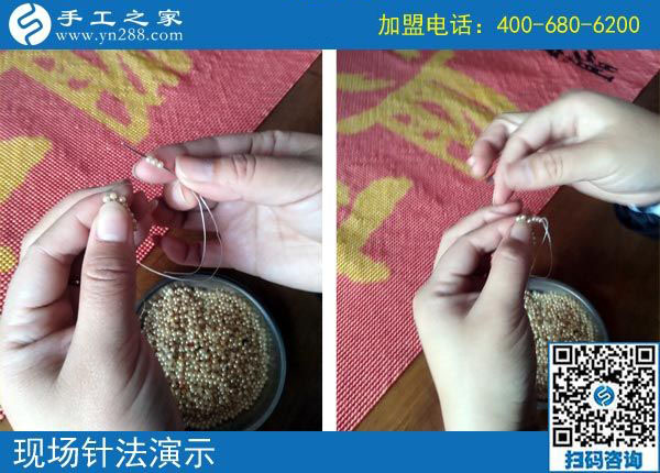 有丈夫的支持，河北衡水張女士做純手工活外發(fā)加工項(xiàng)目掙錢(qián)
