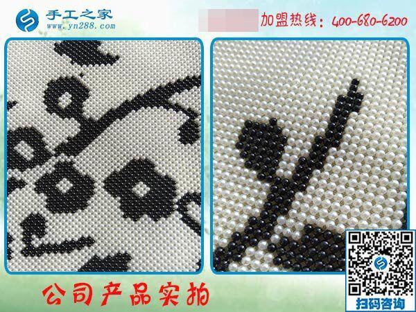 1月18日，手工加工回收項目，帶回家做的手工活就是珠繡免押金手工活，手工之家接待考察加工客戶剪影
