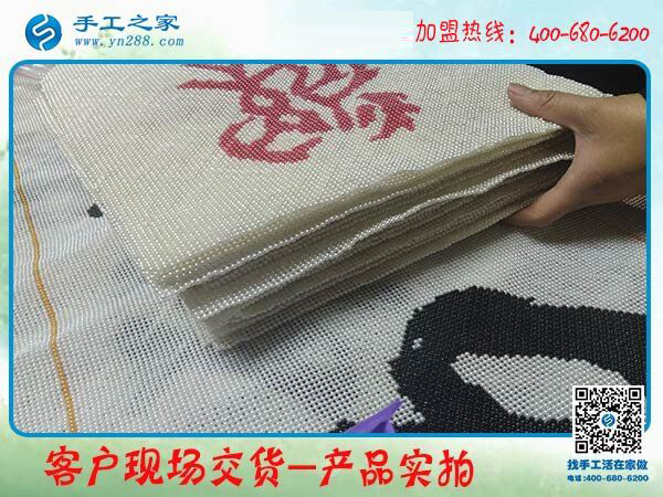 手工活帶回家加工，邯鄲涉縣鄭女士選擇手工之家串珠繡(圖3)