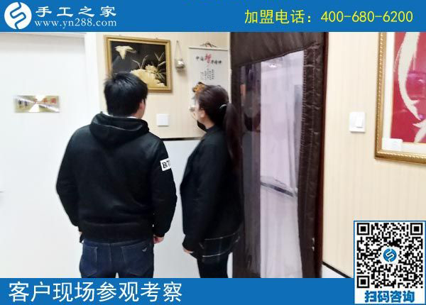 3月4日，這個(gè)可以寄到家做的手工活產(chǎn)品是什么樣子？有多大？手工之家接待考察加工客戶剪影