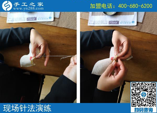 3月17日，想接正規(guī)廠家的手工活就選這里的珠繡免押金手工活，手工之家接待考察加工客戶剪影