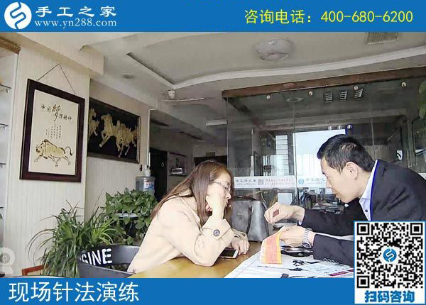 4月6日，帶回家做的手工活就是珠繡串珠外發(fā)手工活，手工之家接待考察加工客戶剪影