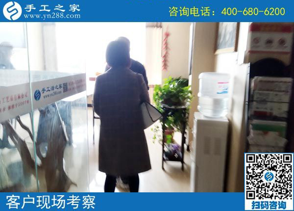 4月10日，可以在家做的手工活，正規(guī)的外發(fā)手工活，手工之家接待加工客戶考察合作剪影