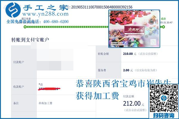 殘疾人在家做沒問題，陜西寶雞崔先生找到正規(guī)可靠的外發(fā)手工活