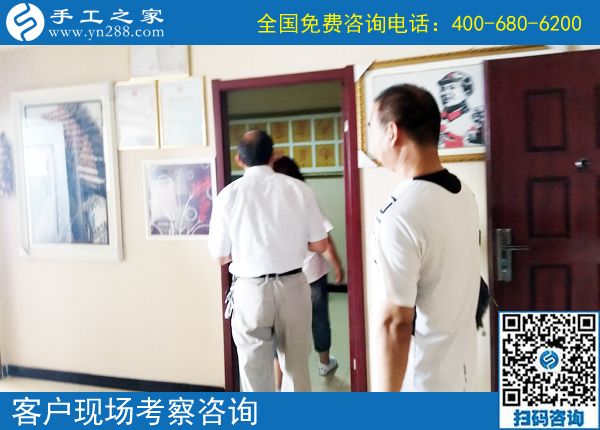 6月8日，珠繡串珠代加工手工活是適合每個人在家做的手工活。手工之家接待考察加工客戶剪影