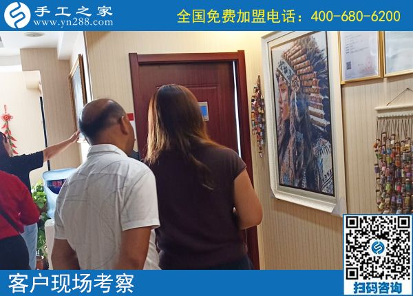 7月28日，月末周末來合作，大家要把這個(gè)正規(guī)供料的手工活帶回家，手工之家接待考察加工客戶剪影