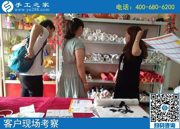 8月8日，正規(guī)外放手工活，適合在家做的手工活，手工之家接待考察加工客戶剪影