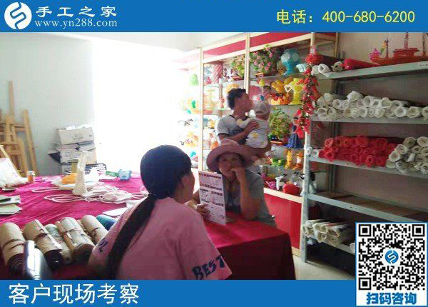8月8日，正規(guī)外放手工活，適合在家做的手工活，手工之家接待考察加工客戶剪影