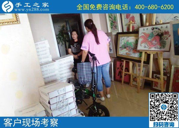 9月1日，把手工活拿回家做，新的一月從這開始，手工之家接待考察加工客戶剪影