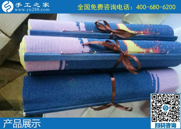 10月7日，選擇勵志珠珠繡正規(guī)手工活，邯鄲及周邊的人更多，手工之家接待考察加工客戶剪影