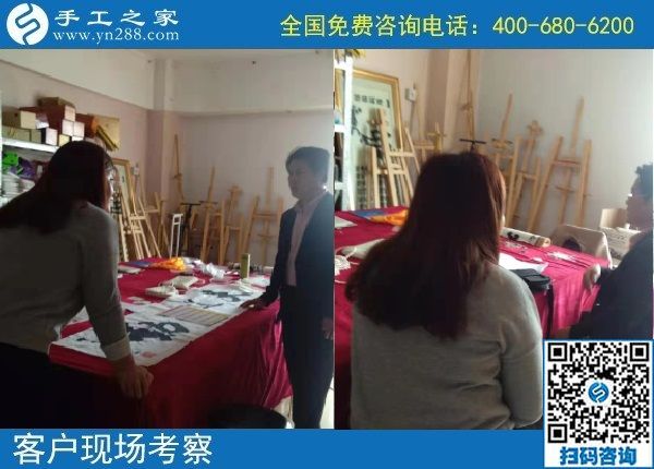 10月14日，好做的手工活大家都喜歡，就像珠繡串珠外發(fā)手工活一樣，手工之家接待考察加工客戶(hù)剪影