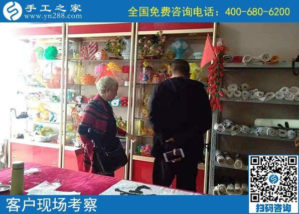 10月15日，選擇勵志珠珠繡，因為這個正規(guī)手工活的服務(wù)都是貫穿始終的，手工之家接待考察加工會員剪影