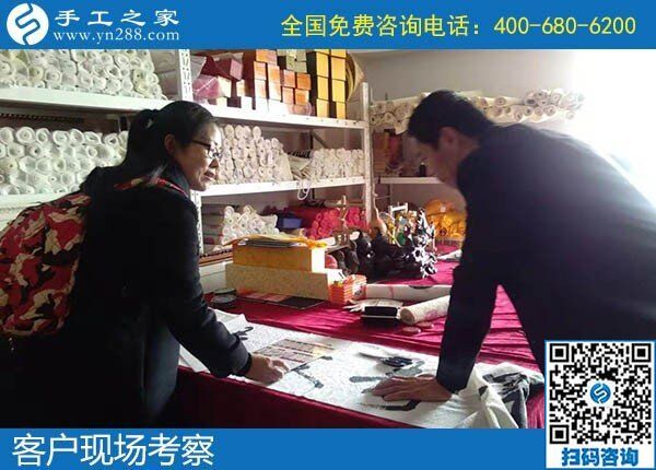 12月11日，找手工活做，正規(guī)的手工活代理加工就是勵(lì)志珠珠繡手工。手工之家接待考察加工客戶剪影