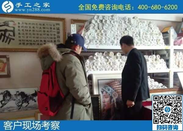 12月28日，在家做手工活掙錢(qián)，手工活代理加工項(xiàng)目，就選勵(lì)志珠串珠外發(fā)手工活，手工之家接待考察加工客戶(hù)剪影