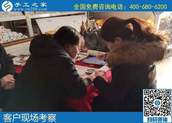 12月29日，正規(guī)手工外發(fā)活、純手工活外發(fā)加工，就是珠繡外發(fā)手工活，手工之家接待考察加工客戶剪影