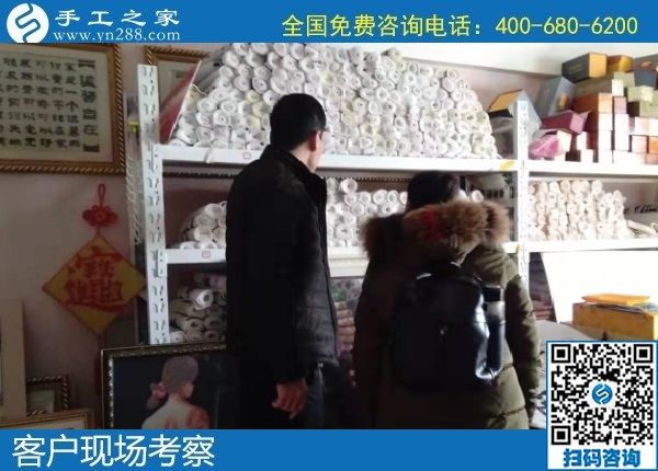 1月2日，拿回家做的手工活，正規(guī)外發(fā)手工活，就是勵(lì)志珠珠繡手工，手工之家接待考察加工客戶剪影