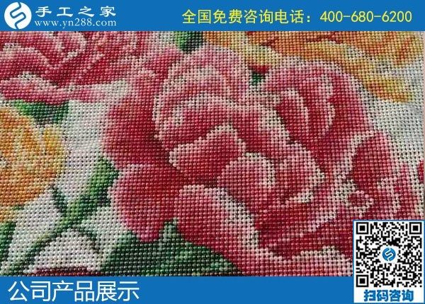 1月8日，手工活加盟項(xiàng)目，手工活拿回家做，這里的珠繡手工活更適合。手工之家勵(lì)志珠珠繡成品實(shí)拍