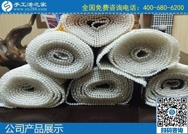 2月10日，想找手工活外發(fā)加工，選十多年歷史的成功企業(yè)手工之家能掙錢，勵志珠珠繡成品展示