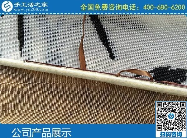 3月7日，找正規(guī)手工活代理加工項目，有沒有手工活拿回家做？手工之家勵志珠珠繡成品實拍