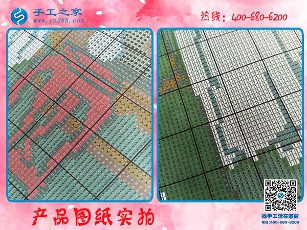 農(nóng)村婦女愛做的手工活，手工之家平面串珠繡(圖1)