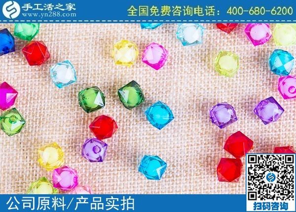 3月27日，純手工活外發(fā)加工，拿回家做的手工活，就選男女都能做的珠繡，手工之家立體串珠繡珠實拍