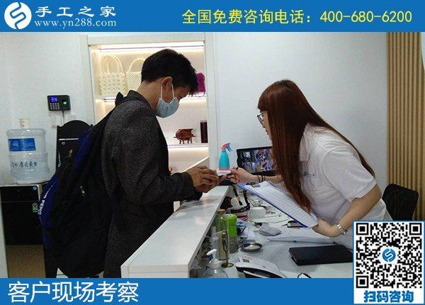 5月6日，代理手工活加工項(xiàng)目，正規(guī)外發(fā)手工活來料加工，選正規(guī)手工活勵(lì)志珠珠繡，手工之家接待考察合作加工客戶剪影