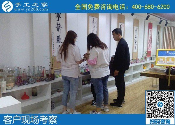 5月8日，正規(guī)手工活外發(fā)加工項目，手工活代理加工項目，就選勵志珠珠繡，手工之家接待考察合作加工客戶剪影