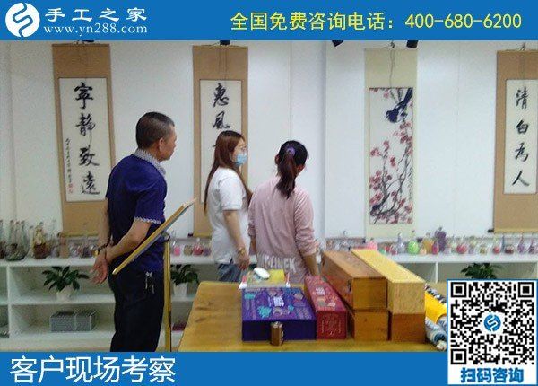 5月16日，可靠的手工活外發(fā)、放心拿回家做的手工活就是勵志珠珠繡，手工之家接待考察合作加工客戶剪影