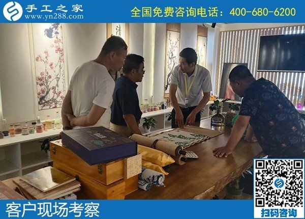 5月31日，代理手工活加工項(xiàng)目，手工活外發(fā)回收，這里的勵志珠珠繡手工活不錯，手工之家接待考察合作加工客戶剪影