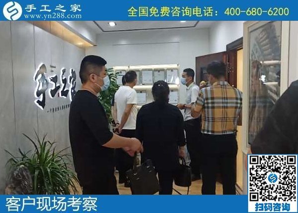 6月3日，富有愛心的手工活外發(fā)加工企業(yè)，對大家說在家做珠繡是個好選擇，手工之家接待考察合作客戶剪影