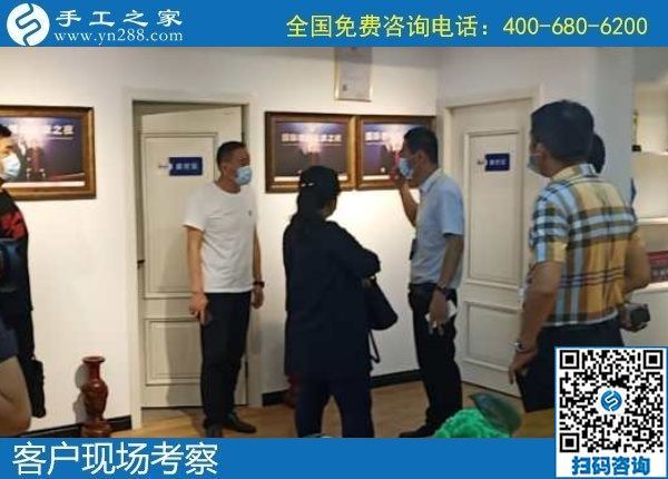 6月3日，富有愛心的手工活外發(fā)加工企業(yè)，對大家說在家做珠繡是個好選擇，手工之家接待考察合作客戶剪影