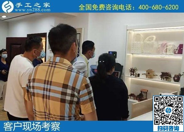 6月3日，富有愛心的手工活外發(fā)加工企業(yè)，對大家說在家做珠繡是個好選擇，手工之家接待考察合作客戶剪影