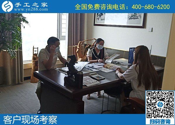 6月8日，可以在家做的手工活，拿回家做手工活掙錢，這里的珠繡手工活不錯，手工之家接待考察合作加工客戶剪影