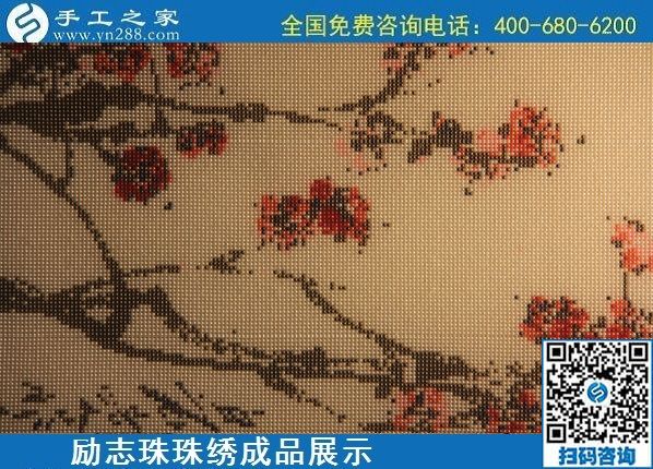 6月9日，沒有年齡限制，做手工活掙錢，選簡單好做、技術門檻低的外發(fā)加工手工活，勵志珠珠繡成品實拍