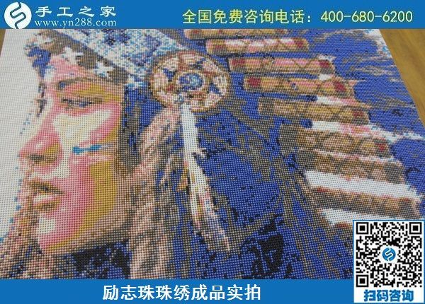 6月21日，選擇珠繡手工活代理加工項目，在家做手工活掙錢，越來越多的人要這樣干，勵志珠珠繡成品圖紙對比實拍