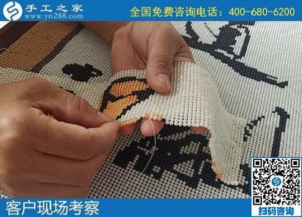 6月22日，長期可靠的手工活，就來手工活外發(fā)加工企業(yè)找勵志珠珠繡，手工之家接待考察合作加工客戶剪影